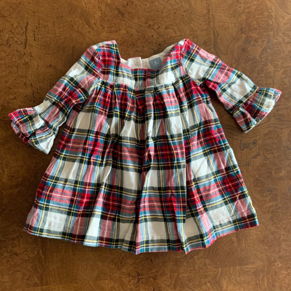 Baby Gap Girls Plaid Dress Size 18-24 Months